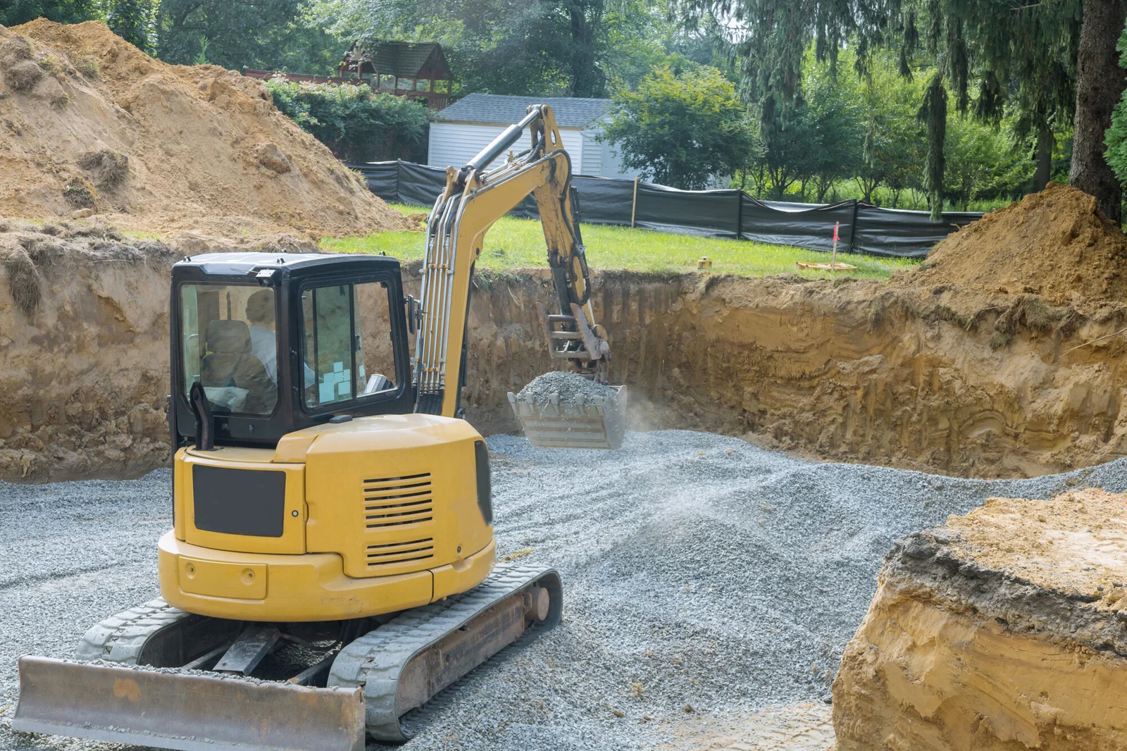 Remblayage et compactage